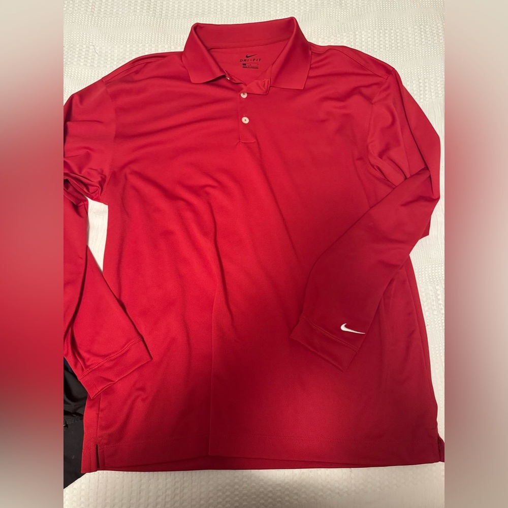 Men’s long sleeve Nike polo
